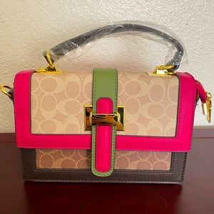 Coach dupe cross body satchel purse